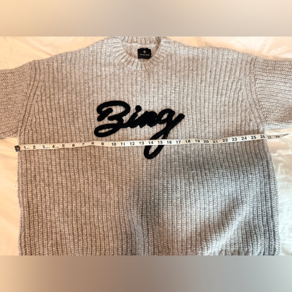 SYDNEY CREW SWEATER SIGNATURE IN LIGHT HEATHER GREY - Picture 2 of 3